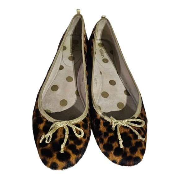 BODEN Ponyhair Cheetah Print Ballet Flats - Size 38 - Picture 2 of 7